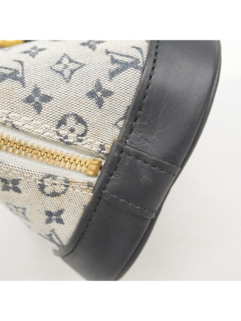 Louis Vuitton Handbag Monogram Mini Alma Long Blue - Picture 10 of 10